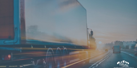 Large Semi Truck on Highway